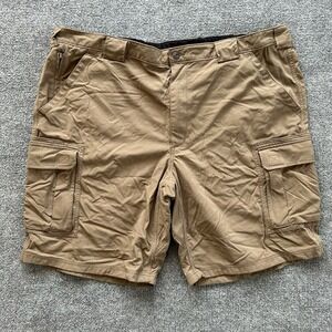 Duluth Trading Shorts Mens 3XL Dry On The Fly Relaxed Khaki Hiking Cargo 11 Inch